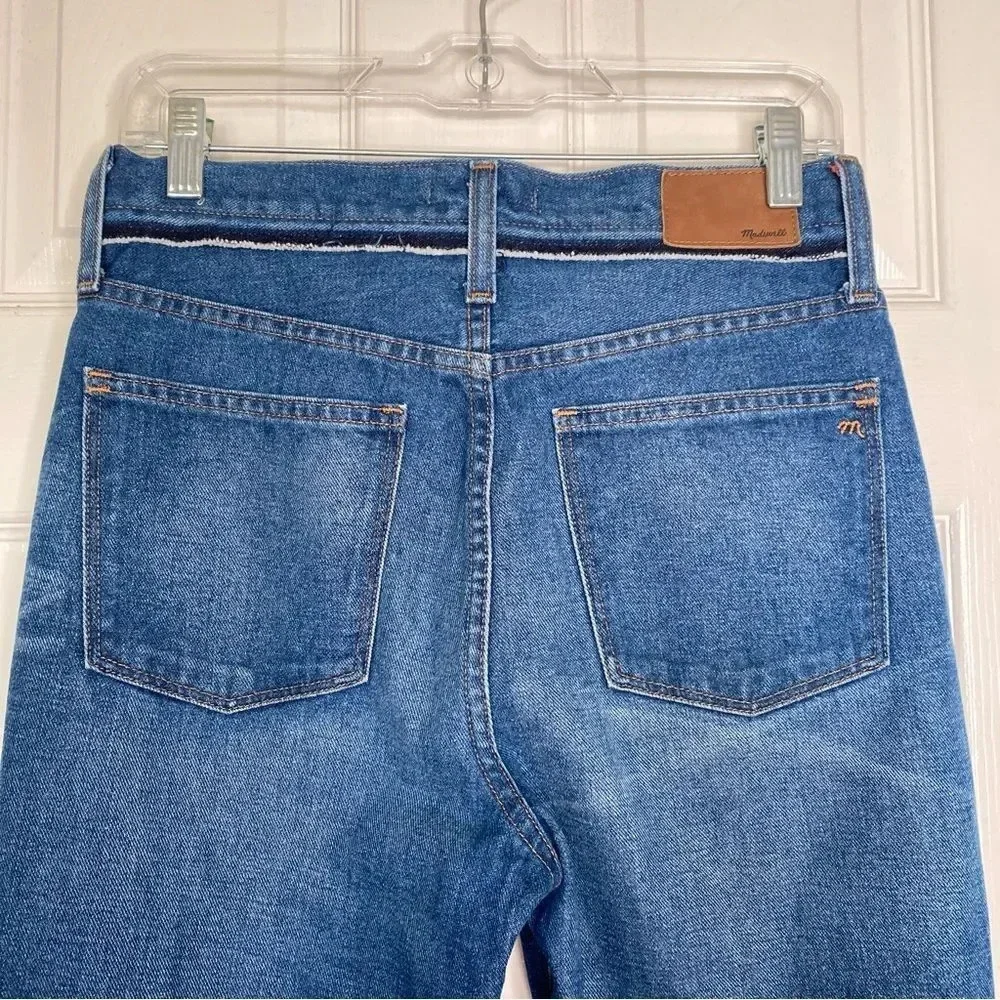 MADEWELL Retro Crop Bootcut Jeans: Knee-Rip Edition Size 26